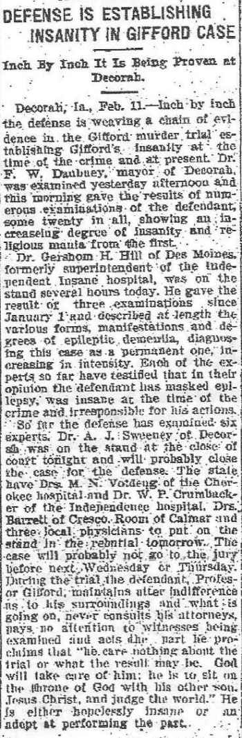 Bigelow Murder Davenport Morning Star Sunday Feb. 12, 1905